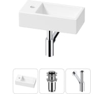 Комплект Wellsee 3 в 1 Lavinia Boho Bathroom Sink накладная/подвесная раковина 40x20 см 20215997R
