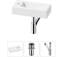 Комплект Wellsee 3 в 1 Lavinia Boho Bathroom Sink накладная/подвесная раковина 37x18 см 20215885R