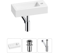 Комплект Wellsee 3 в 1 Lavinia Boho Bathroom Sink накладная/подвесная раковина 37x18 см 20215857R