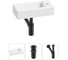 Комплект Wellsee 3 в 1 Lavinia Boho Bathroom Sink накладная/подвесная раковина 37x18 см 20215858R 1