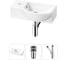 Комплект Wellsee 3 в 1 Lavinia Boho Bathroom Sink накладная/подвесная раковина 40x23 см 20216025R 1