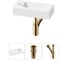 Комплект Wellsee 3 в 1 Lavinia Boho Bathroom Sink накладная/подвесная раковина 37x18 см 20215887R 1