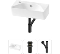 Комплект Wellsee 3 в 1 Lavinia Boho Bathroom Sink накладная/подвесная раковина 40x22 см 20216446R