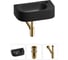 Комплект Wellsee 3 в 1 Lavinia Boho Bathroom Sink накладная/подвесная раковина 40x22 см 20216322R 1