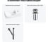 Комплект Wellsee 3 в 1 Lavinia Boho Bathroom Sink накладная/подвесная раковина 40x23 см 20216053R 9