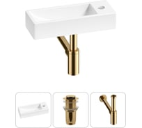 Комплект Wellsee 3 в 1 Lavinia Boho Bathroom Sink накладная/подвесная раковина 38x14 см 20215943R