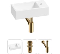 Комплект Wellsee 3 в 1 Lavinia Boho Bathroom Sink накладная/подвесная раковина 40x20 см 20215971R