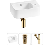 Комплект Wellsee 3 в 1 Lavinia Boho Bathroom Sink накладная/подвесная раковина 37x25 см 20216559R