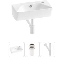 Комплект Wellsee 3 в 1 Lavinia Boho Bathroom Sink накладная/подвесная раковина 40x22 см 20216420R
