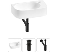 Комплект Wellsee 3 в 1 Lavinia Boho Bathroom Sink накладная/подвесная раковина 40x22 см 20216306R