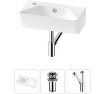 Комплект Wellsee 3 в 1 Lavinia Boho Bathroom Sink накладная/подвесная раковина 40x22 см 20216445R