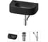 Комплект Wellsee 3 в 1 Lavinia Boho Bathroom Sink накладная/подвесная раковина 40x22 см 20216348R 1