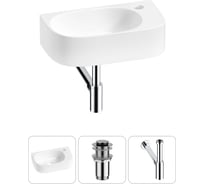 Комплект Wellsee 3 в 1 Lavinia Boho Bathroom Sink накладная/подвесная раковина 40x22 см 20216305R