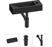 Комплект Wellsee 3 в 1 Lavinia Boho Bathroom Sink накладная/подвесная раковина 38x14 см 20215957R