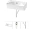 Комплект Wellsee 3 в 1 Lavinia Boho Bathroom Sink накладная/подвесная раковина 40x22 см 20216448R 1