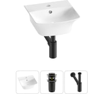 Комплект Wellsee 3 в 1 Lavinia Boho Bathroom Sink накладная/подвесная раковина 35x36 см 20216726R