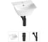 Комплект Wellsee 3 в 1 Lavinia Boho Bathroom Sink накладная/подвесная раковина 35x36 см 20216726R 1