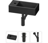 Комплект Wellsee 3 в 1 Lavinia Boho Bathroom Sink накладная/подвесная раковина 40x20 см 20216013R