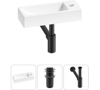 Комплект Wellsee 3 в 1 Lavinia Boho Bathroom Sink накладная/подвесная раковина 38x14 см 20215942R