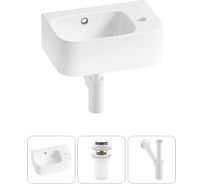 Комплект Wellsee 3 в 1 Lavinia Boho Bathroom Sink накладная/подвесная раковина 37x25 см 20216560R