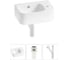 Комплект Wellsee 3 в 1 Lavinia Boho Bathroom Sink накладная/подвесная раковина 37x25 см 20216560R 1