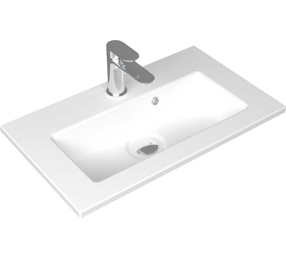 Раковина керамическая DOM Interio 60 см, для тумбы или столешницы MINI MIN610360145.chr
