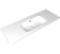Раковина керамическая DOM Interio 120 см, для тумбы или столешницы TOR TOR1210460155.bl