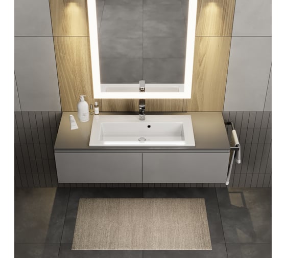Раковина керамическая для ванной Uperwood Aurora 70 см, белая глянцевая RAurora70wg