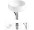 Комплект 3 в 1 Wellsee Bathroom Sink накладная раковина 38x38 см, состоит из 3331110 20215384R 1