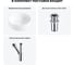 Комплект 3 в 1 Wellsee Bathroom Sink накладная раковина 38x38 см, состоит из 3331110 20215384R 9