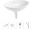 Набор 4 в 1 Wellsee Bliss накладная раковина 63x42 см, состоит из 32820100S, 14 20217045R 1