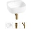 Набор 3 в 1 Wellsee Ideal накладная раковина 42x42 см, состоит из 326901000, 18 20214085R 1