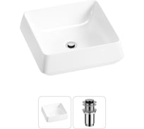 Комплект 2 в 1 Lavinia Boho Bathroom Sink накладная раковина 38x38 см, состоит из 3331110 20215412R