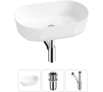 Комплект 3 в 1 Lavinia Boho Bathroom Sink накладная раковина 55x32 см, состоит из 3331109 20215809R