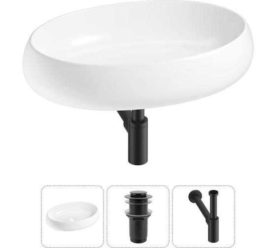 Комплект 3 в 1 Lavinia Boho Bathroom Sink накладная раковина 60x40 см, состоит из 3331109 20215100R