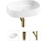 Комплект 3 в 1 Lavinia Boho Bathroom Sink накладная раковина 54x41 см, состоит из 3331110 20215402R 1