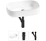 Комплект 3 в 1 Lavinia Boho Bathroom Sink накладная раковина 55x40 см, состоит из 3331108 20215465R 1