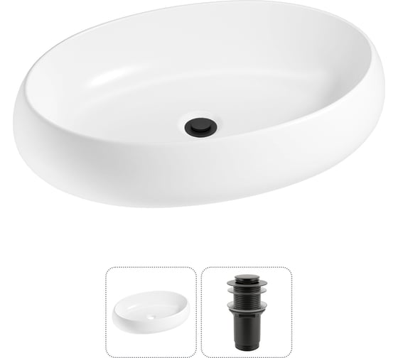 Комплект 2 в 1 Lavinia Boho Bathroom Sink накладная раковина 60x40 см, состоит из 3331109 20215096R 1