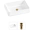 Комплект 2 в 1 Wellsee Bathroom Sink накладная раковина 50x38 см, состоит из 3331111 20215430R 1