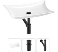 Комплект 3 в 1 Wellsee Bathroom Sink накладная раковина 59x39 см, состоит из 3331111 20215292R