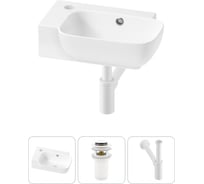 Комплект 3 в 1 Wellsee Bathroom Sink накладная/подвесная раковина 40x24 см, состоит 20216392R