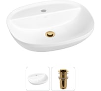 Набор 2 в 1 Wellsee Cute Twin R накладная раковина 50x42 см, состоит из 3184020 20213340R