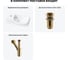 Комплект 3 в 1 Wellsee Bathroom Sink накладная/подвесная раковина 40x23 см, состоит 20216027R 9