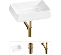 Комплект 3 в 1 Wellsee Bathroom Sink накладная раковина 50x38 см, состоит из 3331111 20215434R