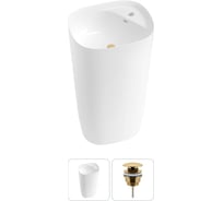 Комплект 2 в 1 Wellsee Bathroom Sink напольная раковина 50x45x89 см, состоит из 3331 20215526R