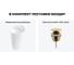 Комплект 2 в 1 Wellsee Bathroom Sink напольная раковина 50x45x89 см, состоит из 3331 20215526R 8