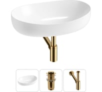 Комплект 3 в 1 Lavinia Boho Bathroom Sink накладная раковина 63x42 см, состоит из 3331111 20215514R