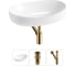 Комплект 3 в 1 Lavinia Boho Bathroom Sink накладная раковина 63x42 см, состоит из 3331111 20215514R 1