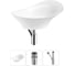Комплект 3 в 1 Wellsee Bathroom Sink накладная раковина 56x33 см, состоит из 3331111 20215352R 1