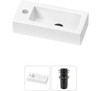 Комплект 2 в 1 Wellsee Bathroom Sink накладная/подвесная раковина 37x18 см, состоит 20215882R
